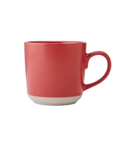 czerwony kubek ceramiczny o pojemności 350 ml
