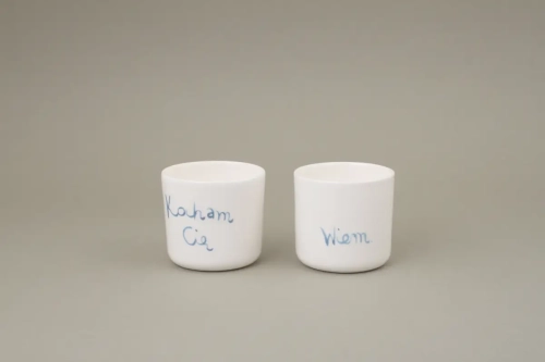 kubki kocham cię wiem czynie Ceramics