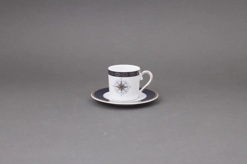 marynistyczna filiżanka espresso z ćmielowskiej porcelany
