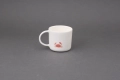Kubeczek do kawy z uchem z rysunkiem czerwonego kraba czynie ceramics
