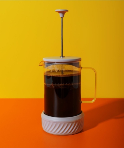 Zaparzacz do Kawy Typu French Press La Cafetiere Zero, kolor Kremowy, 350 ml