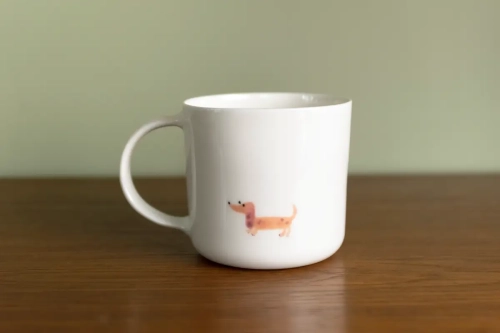 Kubek 350 ml z jamnikiem Czynie Ceramics