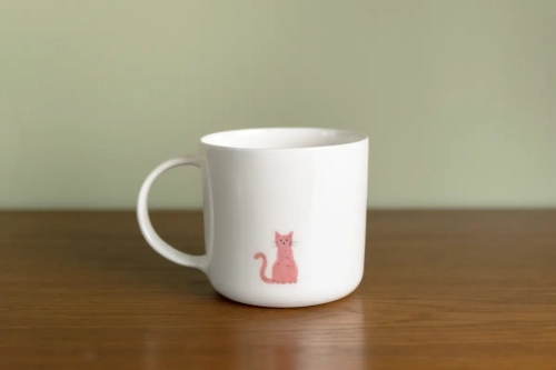 Kot Czynie Ceramics kubek z uchem 350 ml 