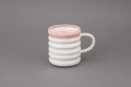 Kubek oponka z różowym rantem Ronja Ceramics