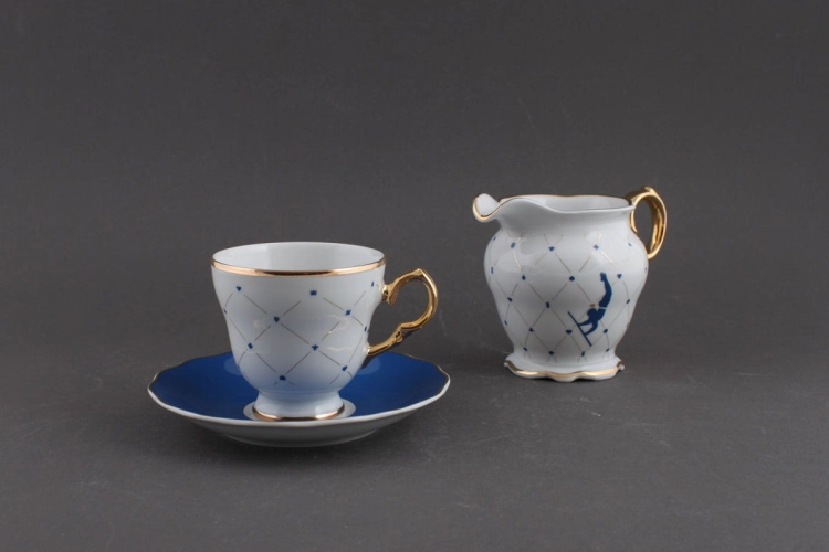 Filiżanka do kawy wraz z mlecznikiem Circus Porcelana Krzysztof