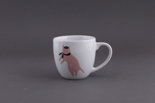 Kubek Fusku z uchem i z kotem