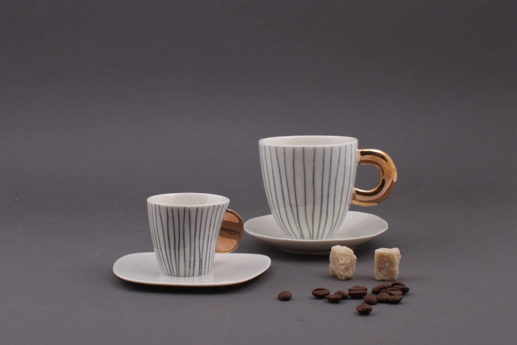 Filiżanki z porcelany Cerama
