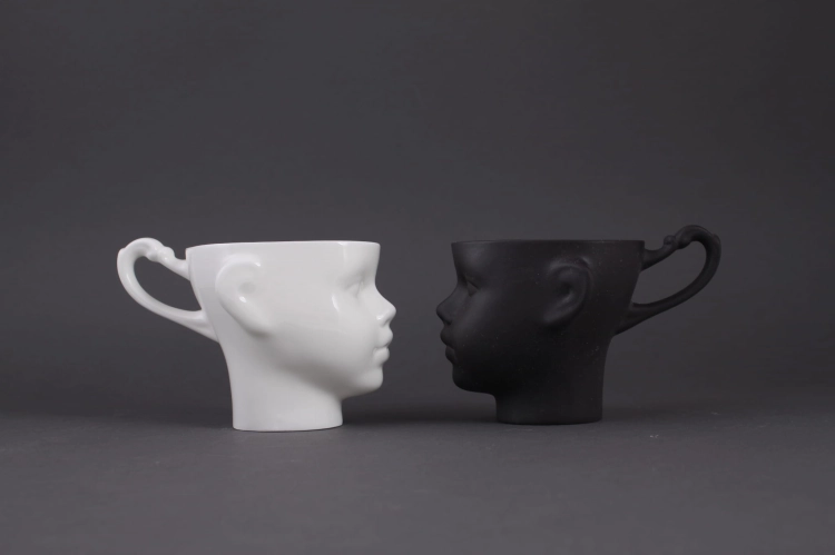 Główki biała i czarna Ende Ceramics