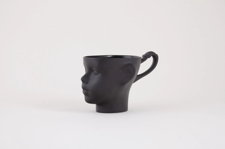 Kubek główka czarna Ende Ceramics