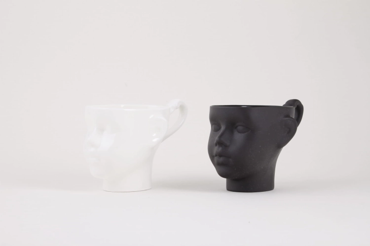 Główki biała i czarna Ende Ceramics