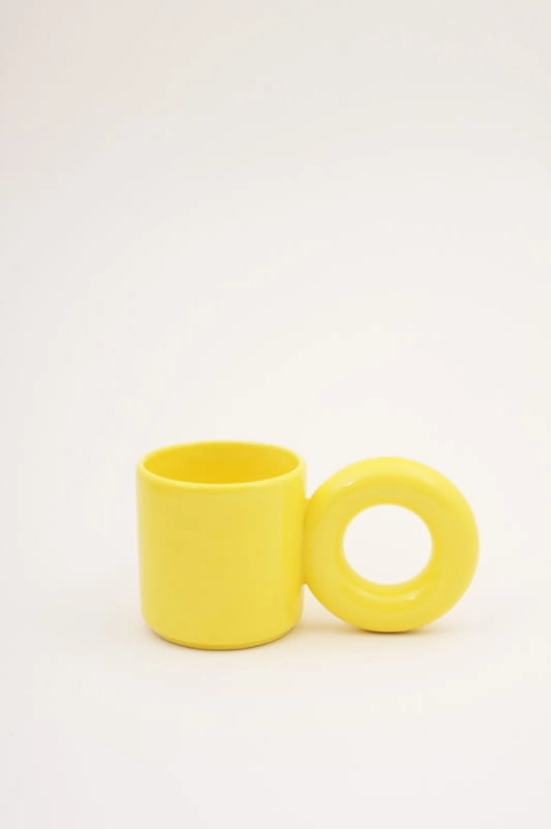 Kubek Ucho yellow Malwina Konopacka