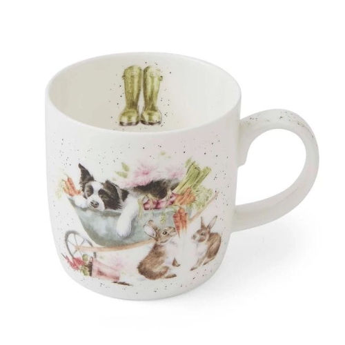 Drzemiący Pies i Króliki – Kubek Porcelanowy 310 ml